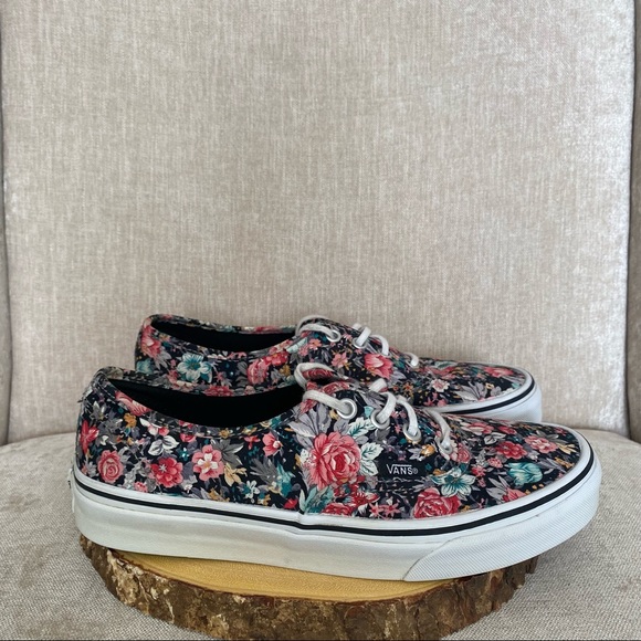 Vans Multi Floral Shoes - Picture 7 of 12
